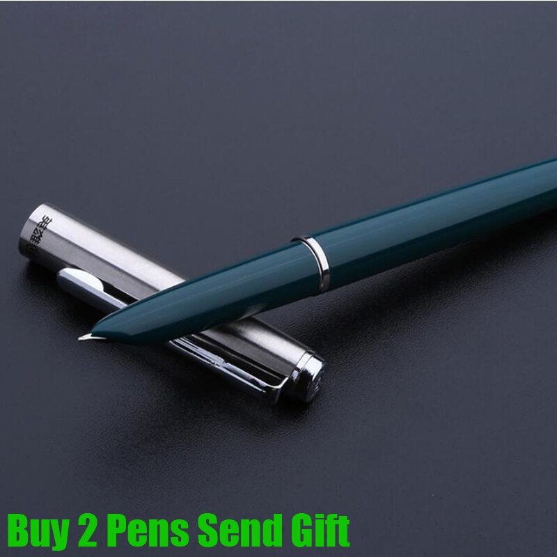 Klassieke Hero 007 Inkt Vulpen School Student Homeworking Schrijven Pen 2 Pennen Sturen: Green Pen