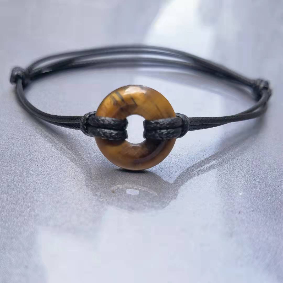 Brons Buis Armband Voor Mannen, Mannen Armband Met Feather Charm, Mannen Armband: A7