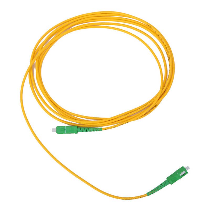 2PCS Fiber Optic Patch Cable Single Mode & Single Core SC/APC SC/APC SM G652D OS2 3 Meters