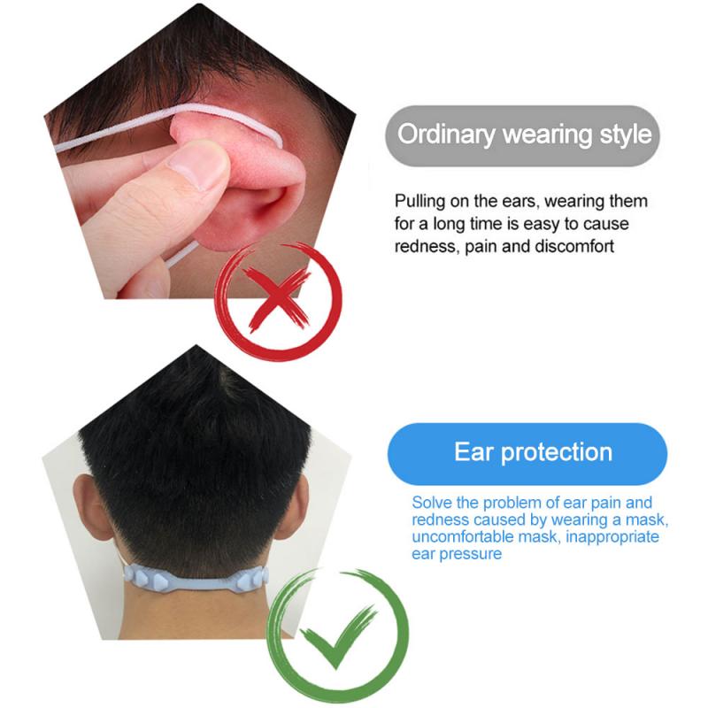 1Pc Gesicht Maske Ohr Saver Nicht-slip Maske Haken Einstellbare Maske Hängen Schnalle Erweiterung Strap Maske Zubehör