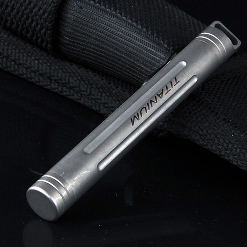 Draagbare waterdichte pillendoosjes voor buiten, pillendoosje voor buiten, titanium doosje, sleutelhanger, metalen waterdichte doos,  ta6111