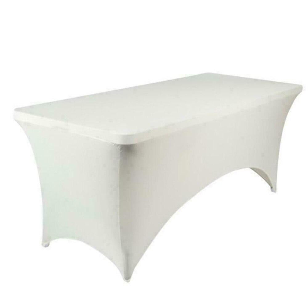 Stretch Table Cover Rectangular Table Cloth Cocktail Table Decoration Cover Festival Party Banquet Table Setting Accessories: MULTI