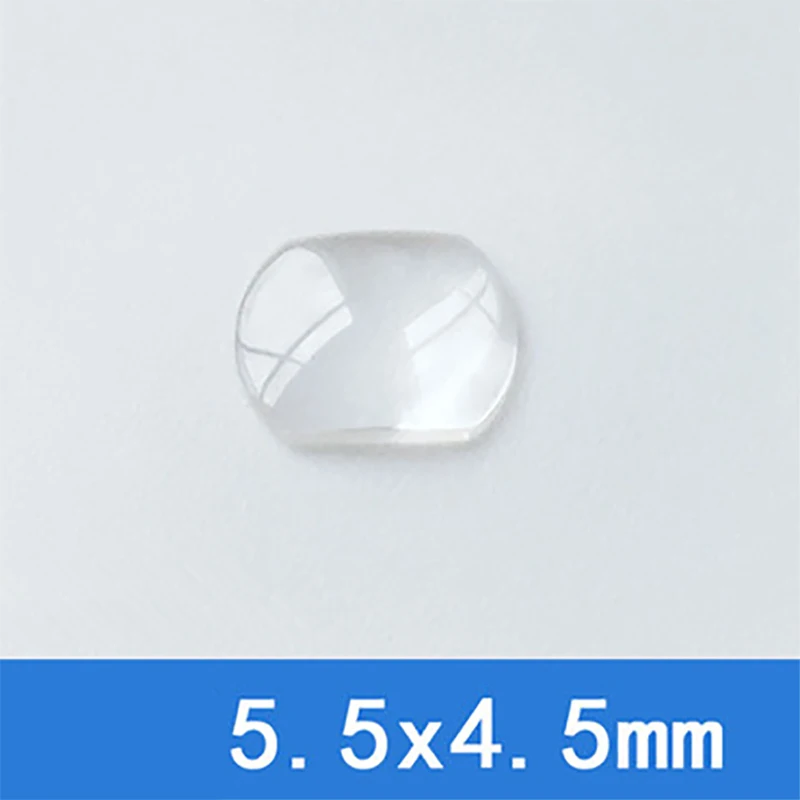 Uhr Kristall Lupe Werkzeug Saphir blasiert Lupe Objektiv Für Datum Fenster Hohe Transparenz Uhr Glas 7,0x5,5mm/5,5x4,5mm: Braun