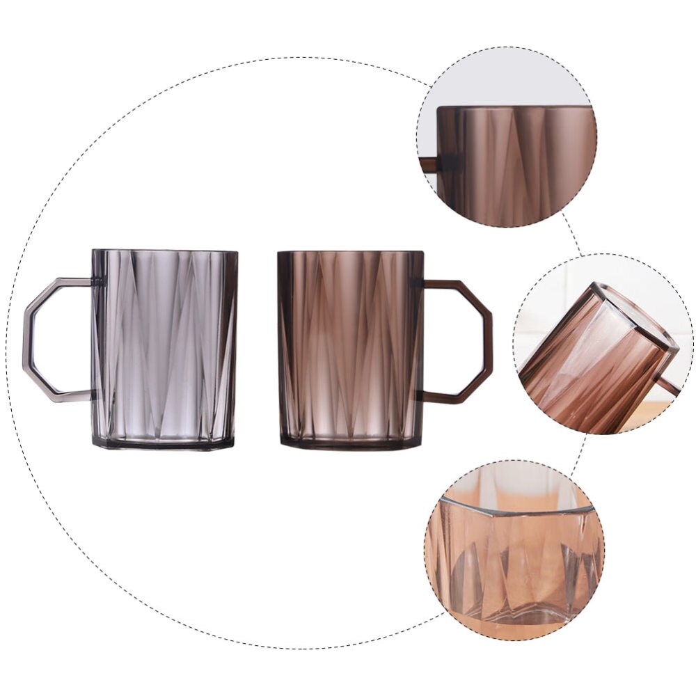 2Pcs Simple Toothbrush Cup Washing Cup Toothbrush Cup Set for Home