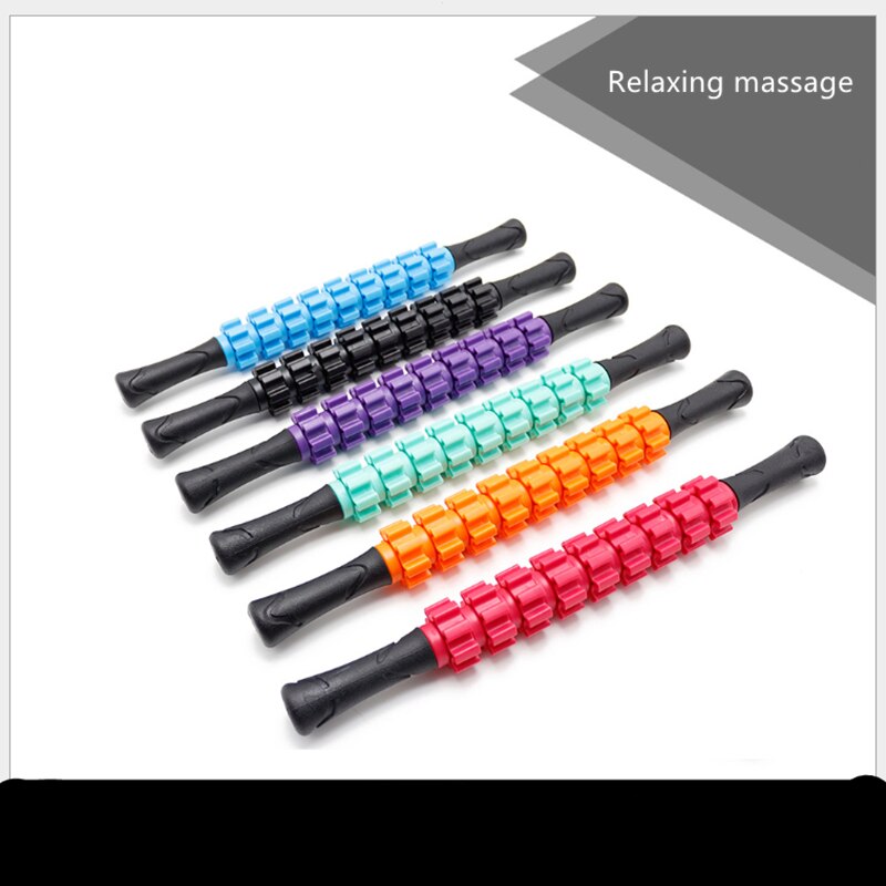 9 ruller yoga massasje stick kropp sport massasje verktøy fysioterapi gjenopprette trykkpunkt muskel rulle treningsutstyr