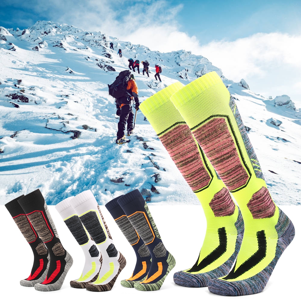 Volwassenen Skiën Sokken Outdoor Winter Sport Fietsen Basketbal Thermische Katoen Snowboard Sokken Hoge Prestaties Winter Sport Sokken