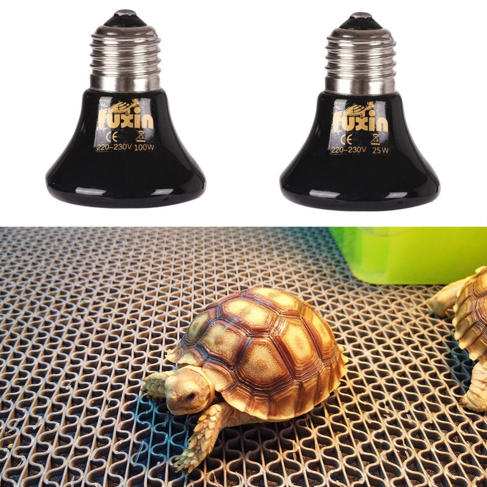 Pet Heating Lamp Black Infrared Ceramic Emitter Pet Brooder Chickens Reptile Lamp Heat Light Bulb