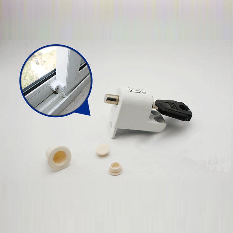 Window shield security lock Aluminum alloy plastic steel window lock push-slip window anti-theft lock limit latch lock