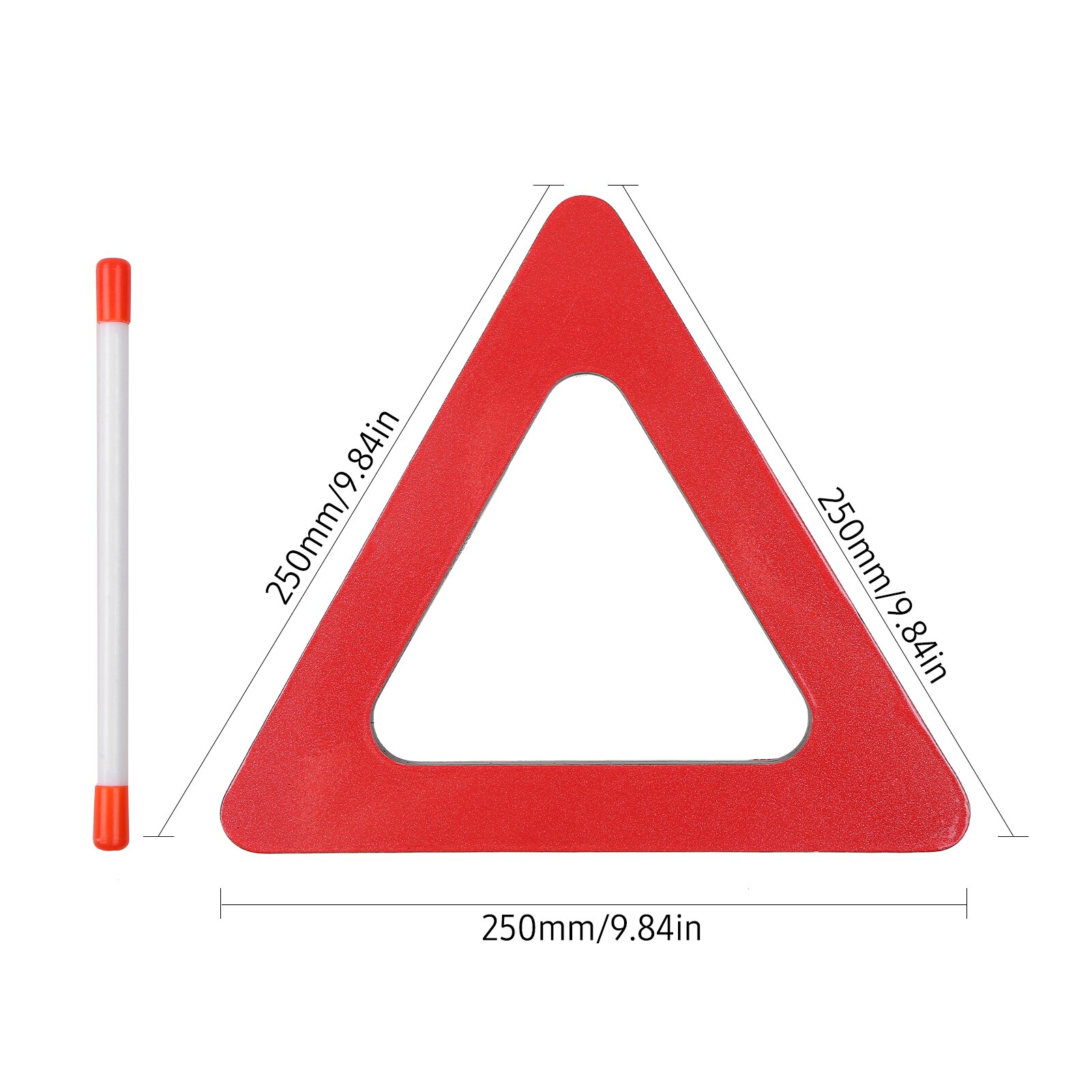 Rectangle Percussion Drum Frame Drum Hand Drum for Multi-Shaped Frame Drums with Stick Drum Accessories Parts: Orange