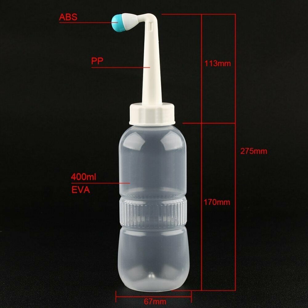 560ML Portable Seat Toilet Sprayer Personal Cleaner Hand Held Seat Bidet Tackle Toilet Hygiene Washing Anus&Vaginal Cleaning