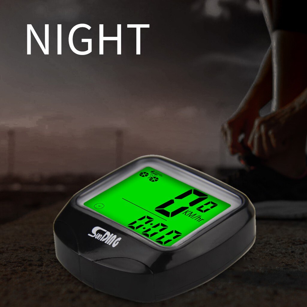 Bicycle Speedometer Backlight Odometer Wireless Waterproof Bicycle Computer Bike Speedometer Odometer Bike Bicycle Stopwatch#40