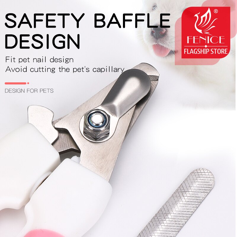Fenice Pet Nail Clipper Scissors Pet Dog Cat Nail Toe Claw Clippers Scissors Trimmer Grooming Tools for Animals Pet Supplies