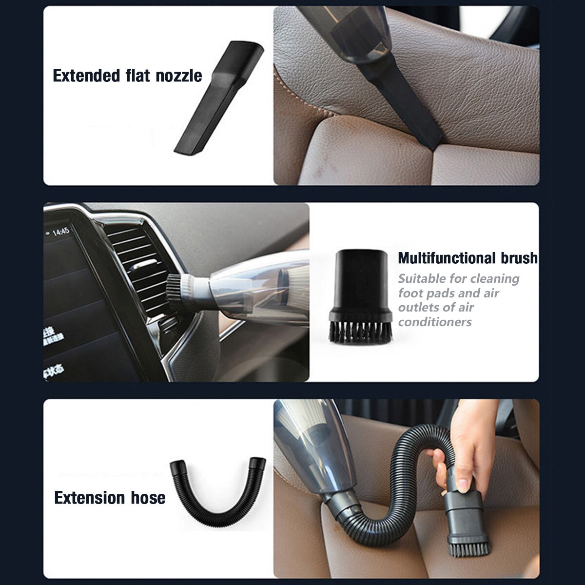 Portable Car Vacuum Cleaner Wireless Handheld Auto Vaccum 8000Pa Suction For Home Desktop Cleaning Mini Vacuum Cleaner