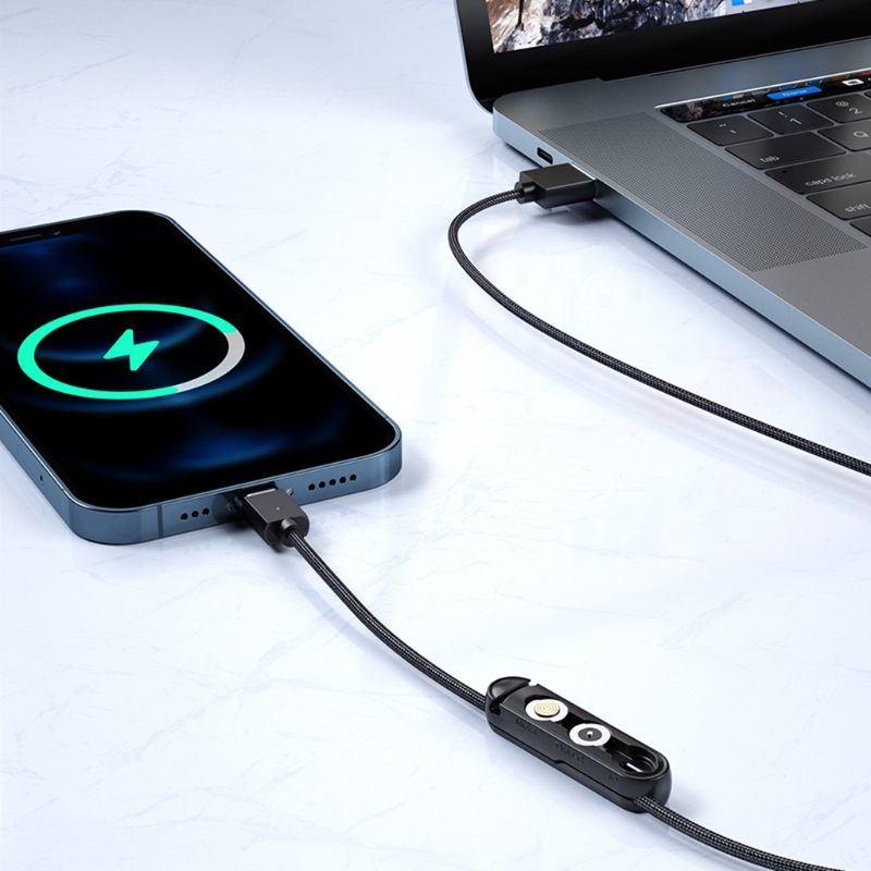 Magnetische Kabel Plug Beschermhoes Voor Micro Usb Type C Draagbare Opbergdoos Magneet Adapter Connector Siliconen