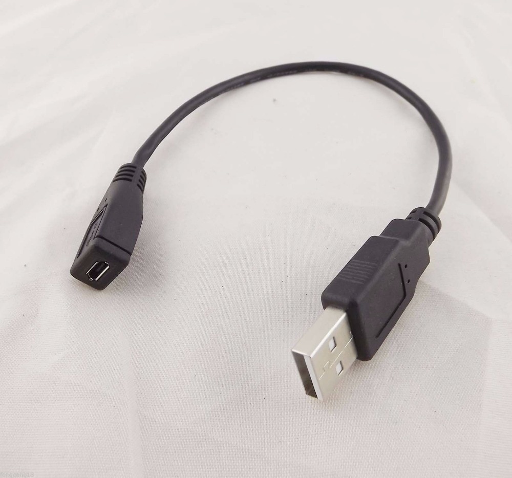 1 st USB 2.0 Een Mannelijke Micro 5 Pin USB Vrouwelijke Opladen Data Converter Kabel Koord 28 cm