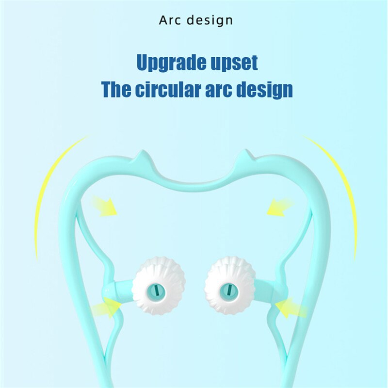 Neck Massage Tool Pressure Point Therapy Pressure Relieve Hand Roller Massage Neck Shoulder Dual Trigger Point Self Massager