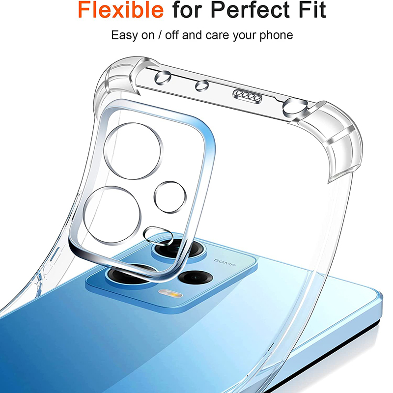 Coque arrière transparente Ultra fine en Silicone, souple et antichoc, pour Xiaomi POCO X5 X4 X3 X2 F5 F4 F3 F2 M5 M4 M3 M2 Pro GT