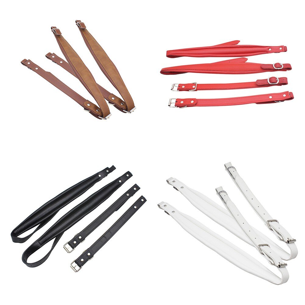 Correa de acordeón de cuero ajustable, arnés de hombro Universal, correas de cinturón, piezas de Accesorios para Instrumentos Musicales, 2 uds.