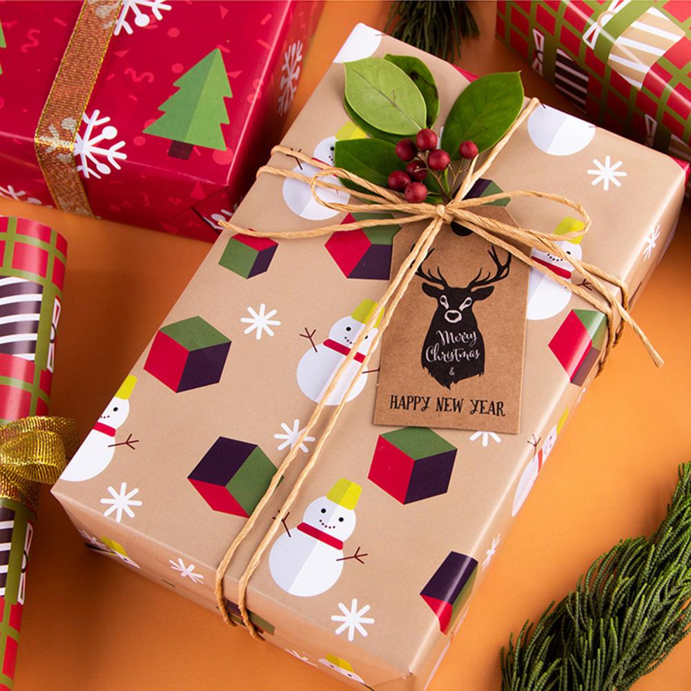 Bibułka prezentowa drukowane papiery rzemieślnicze kolorowy świąteczny doskonały papier pakowy w jasnym kolorze