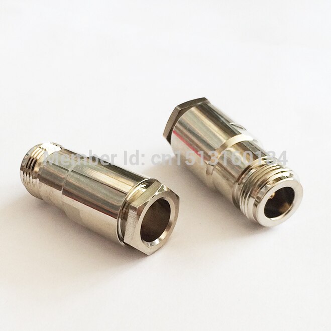 1pc N Female Jack RF Coax Convertor Connector RG8,RG213,LMR400 Straight Nickelplated