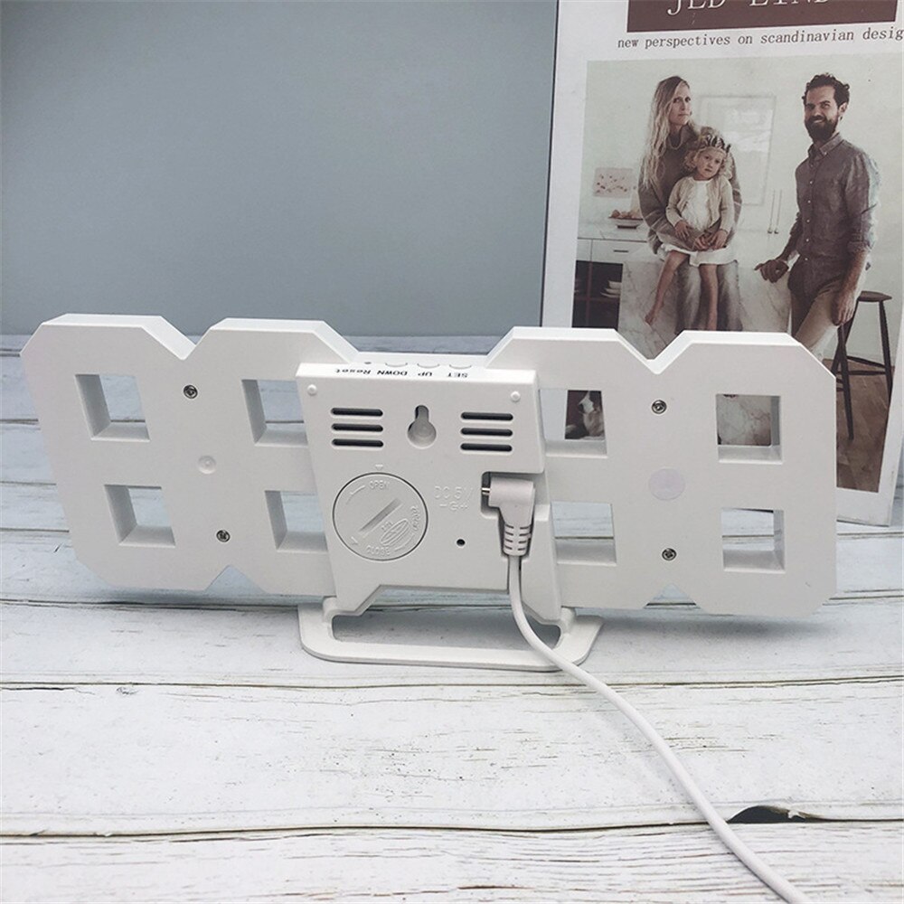 3D Led Digital Uhren Alarm Desktop Multifunktions Kalender Elektronische Tisch Uhr Schreibtisch Uhr Wand Büro Wohnzimmer Wohnkultur