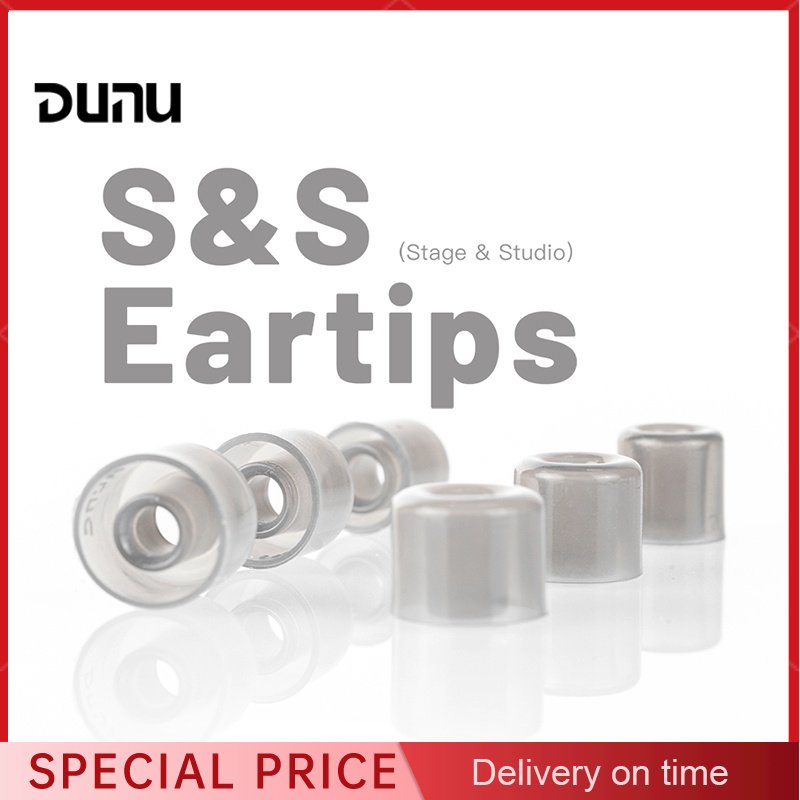 DUNU S&S (Stage&Studio) Silikon-Ohrstöpsel / L/M/S/ (3 Paar) für Dunu Kima Titan s Kopfhörer-Silikonhülle