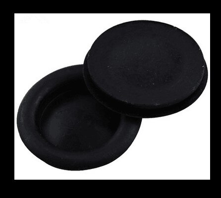 16mm 20mm 25mm 30mm 35mm 40mm enkeltsidet lukket let pasform plast gennemføring gummi gennemføring sort