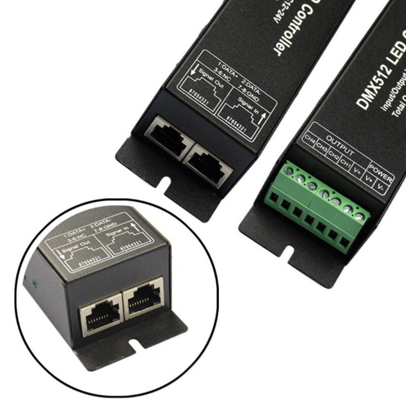 DMX512 Decoder LED Controller DC12V 3-Kanal Konstante Spannung Streifen Anzeige Digital Rohr Decoder LED Licht Konverter
