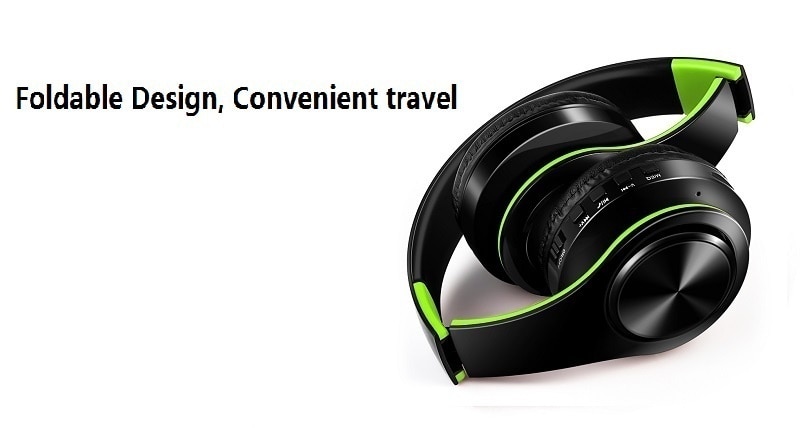 Bluetooth4.0 Foldable Stereo Wireless Headphone Bass Headset Microphone Support TF Card FM Radio MP3 Player For Phone PC PAD