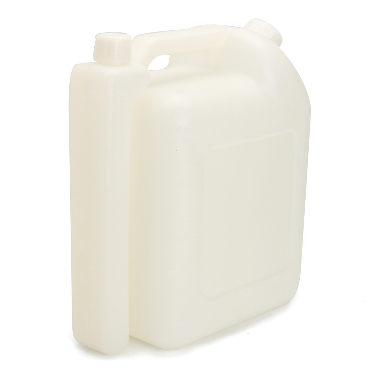 Durable 4L Portable Oil Petrol Fuel Mixing Bottle Tank 2 Stroke for Chainsaw Trimmers 1:25 20:1