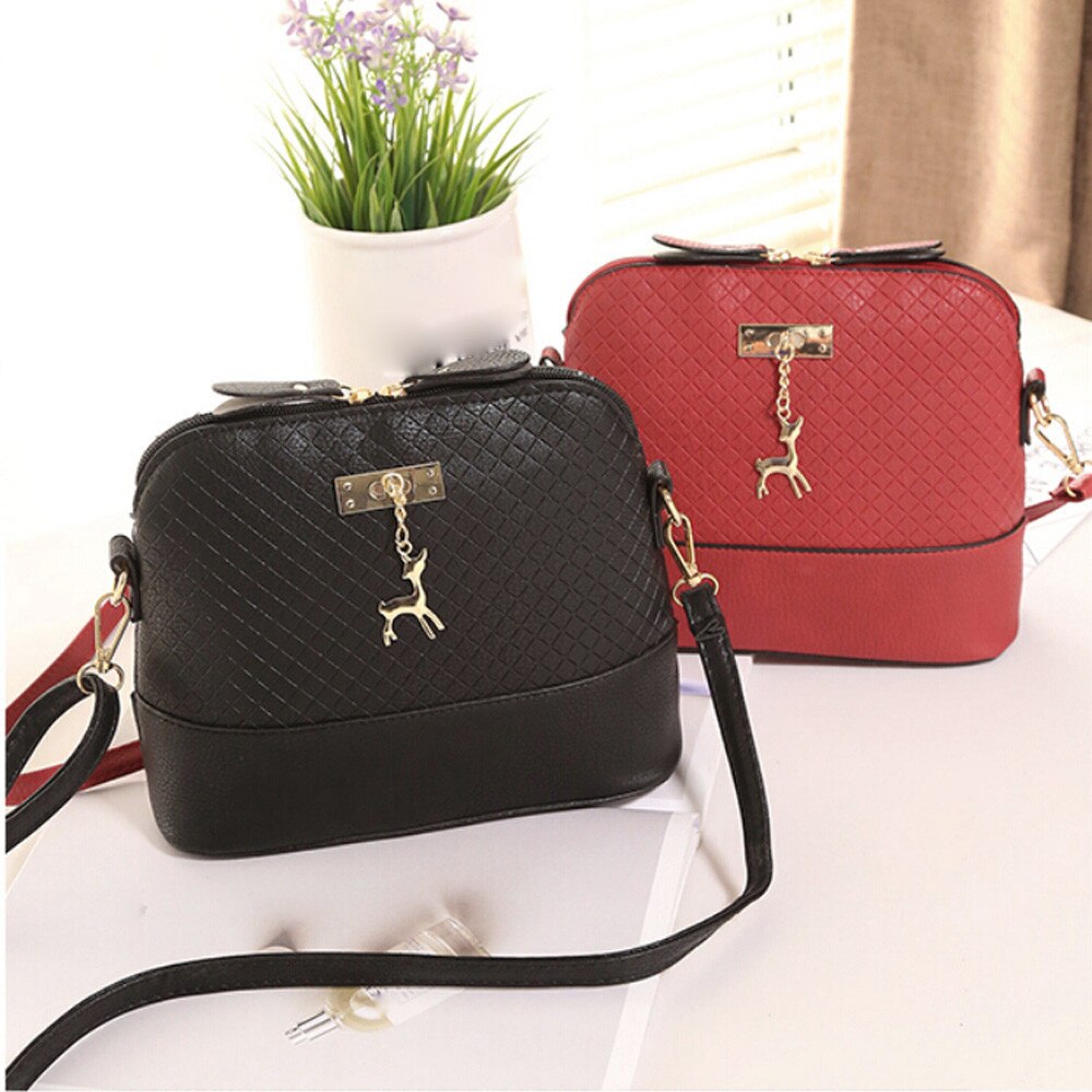 Kvinner messenger bags mini bag hjort leketøy skjell form skulder bag messenger crossbody bag bolsa feminina #yj