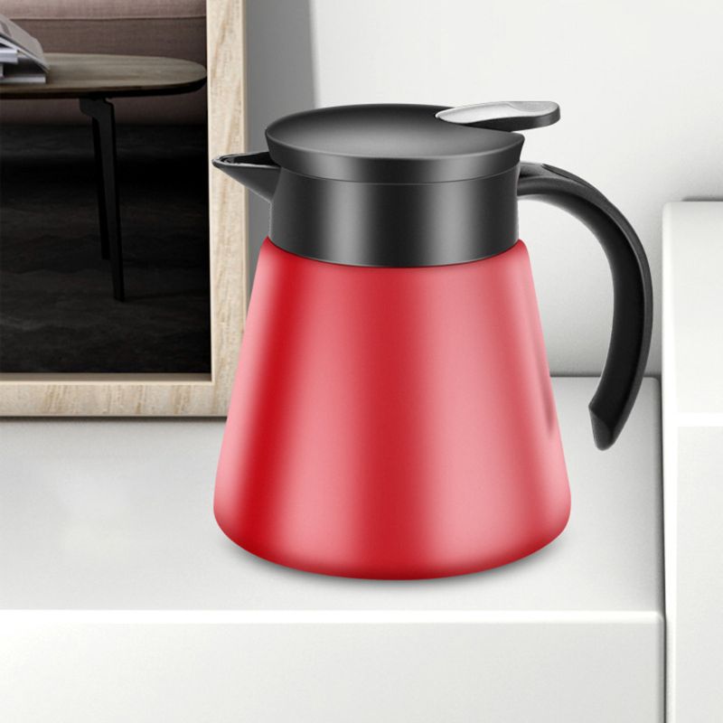 680/880Ml Rvs Dubbelwandige Thermoskan Geïsoleerde Koffie Pot Thermos