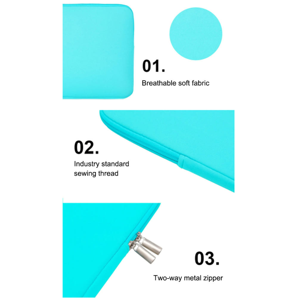 Outdoor Zipper Nylon Computer Bags Laptop Protective Sleeve Case for 15.6 inches Notebook 42*31*2.5cm Wear-resistant Laptop Bag