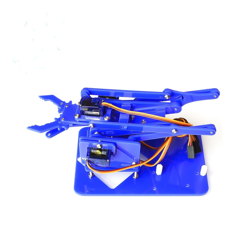 4 dof braço mecânico do manipulador garra afmontering til arduino fabricante de acrílico diy aprendizagem kit