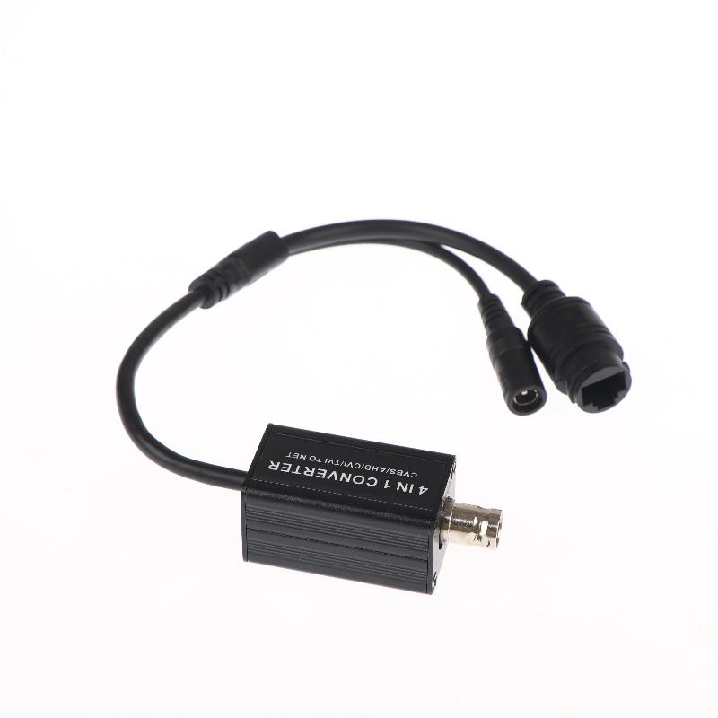 AHD/TVI/CVI/CVBS 4-in-1-Signalwandler RJ45-Ausgang BNC-Eingang DC 5-15 V H.265 RTSP-Adapter für Überwachungskamerasystem