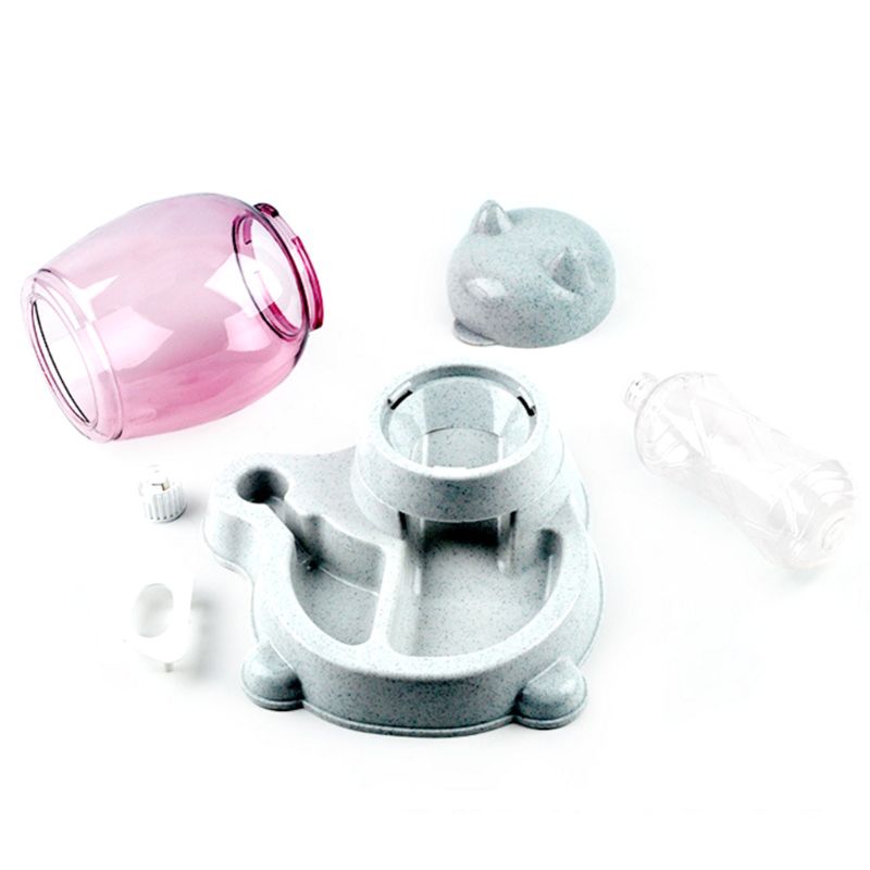 2 in 1 2.2l huisdier automatische voerbak hond kat 528ml drinkbakken grote capaciteit voerdispenser voor huisdier kat hond