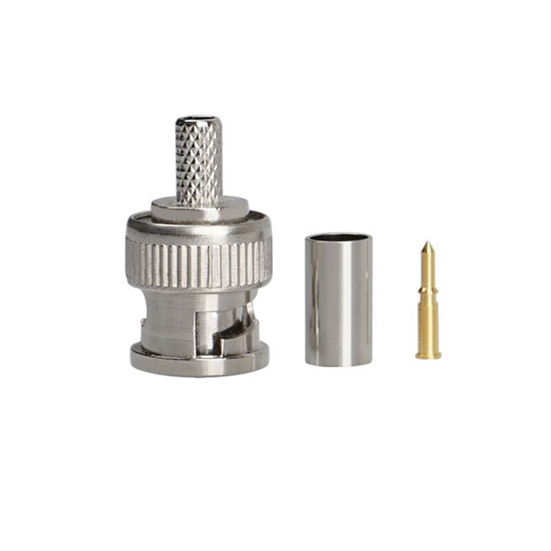 Female BNC Socket To Female BNC Socket Adapter, 50 Ohm Zinc Alloy Body, Female To Female Connection For CCTV, Pack Of 2