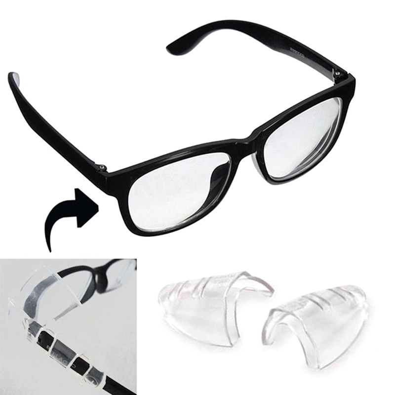 1Pair Safety Optical Universal Sideshield Side Shields Glasses Wings Safety Glass Flexible Protector Eyewear