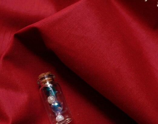 160cm * 50cm marineblauwe effen % katoen stof DIY beddengoed quilten kleding jurk patchwork stof kids handwerk gordijn decor doek: RED