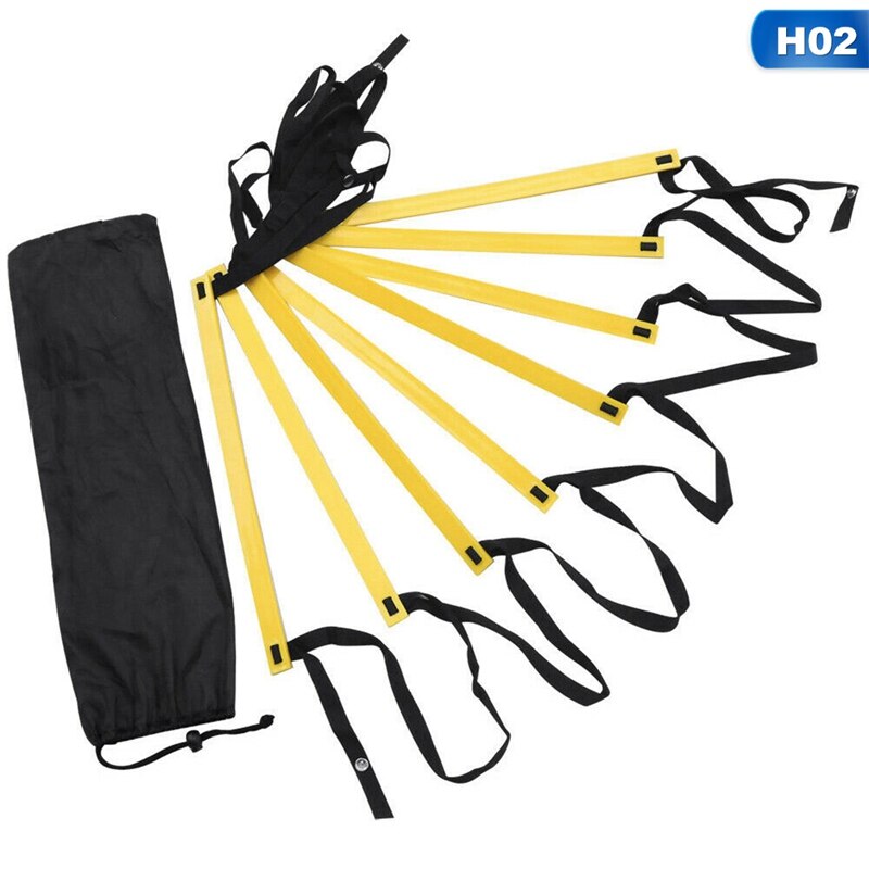 Adjustable Outdoor Soccer Football Training Ladder Durable Agility Ladder for Speed Training Fitness Football Agile Pace: 4m 8 knots