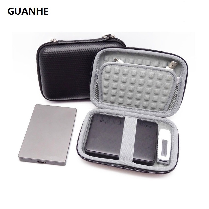 GUANHE Externe Festplatte fallen Tasche Zubehör Organizer Tasche Für 2,5 Zoll Festplatten, Estern Digital,Toshiba, seagate, Energie Bank