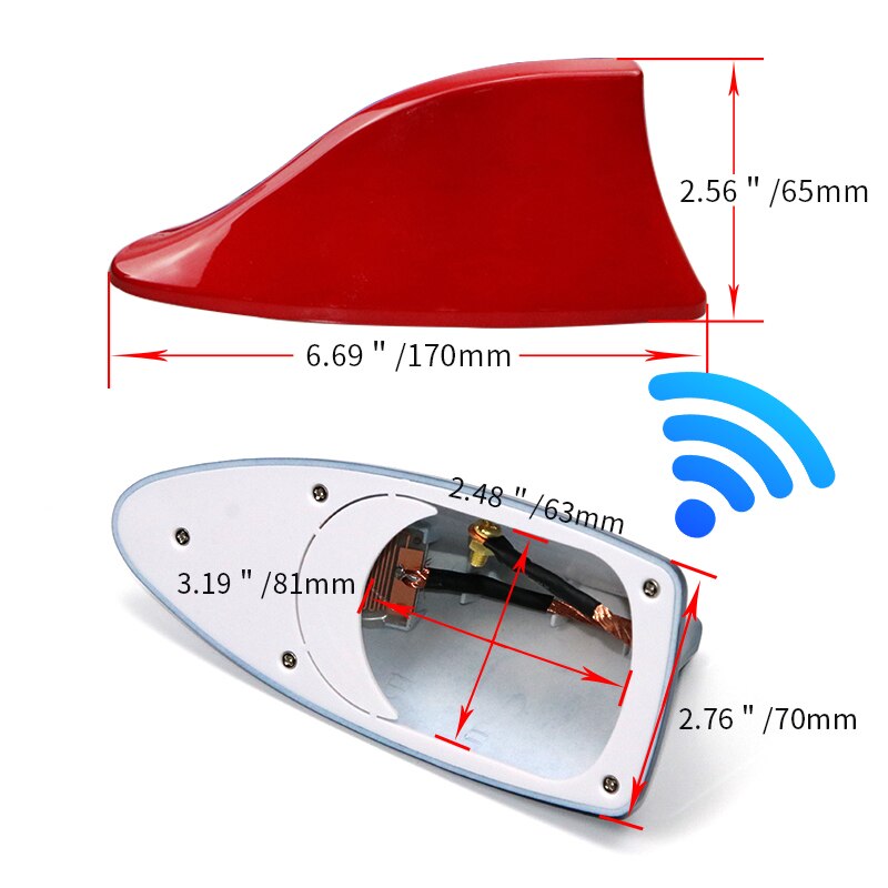 The shark shark fin antenna special car radio antenna car nissan qashqai antenna signal