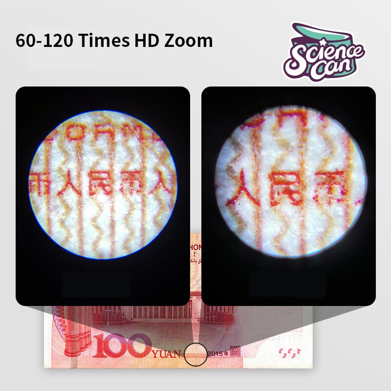 Iphone Camera Modules Draagbare Mobiele Telefoon Mini Microscoop Mini Kind Middelbare School Student Biologische Experiment Science