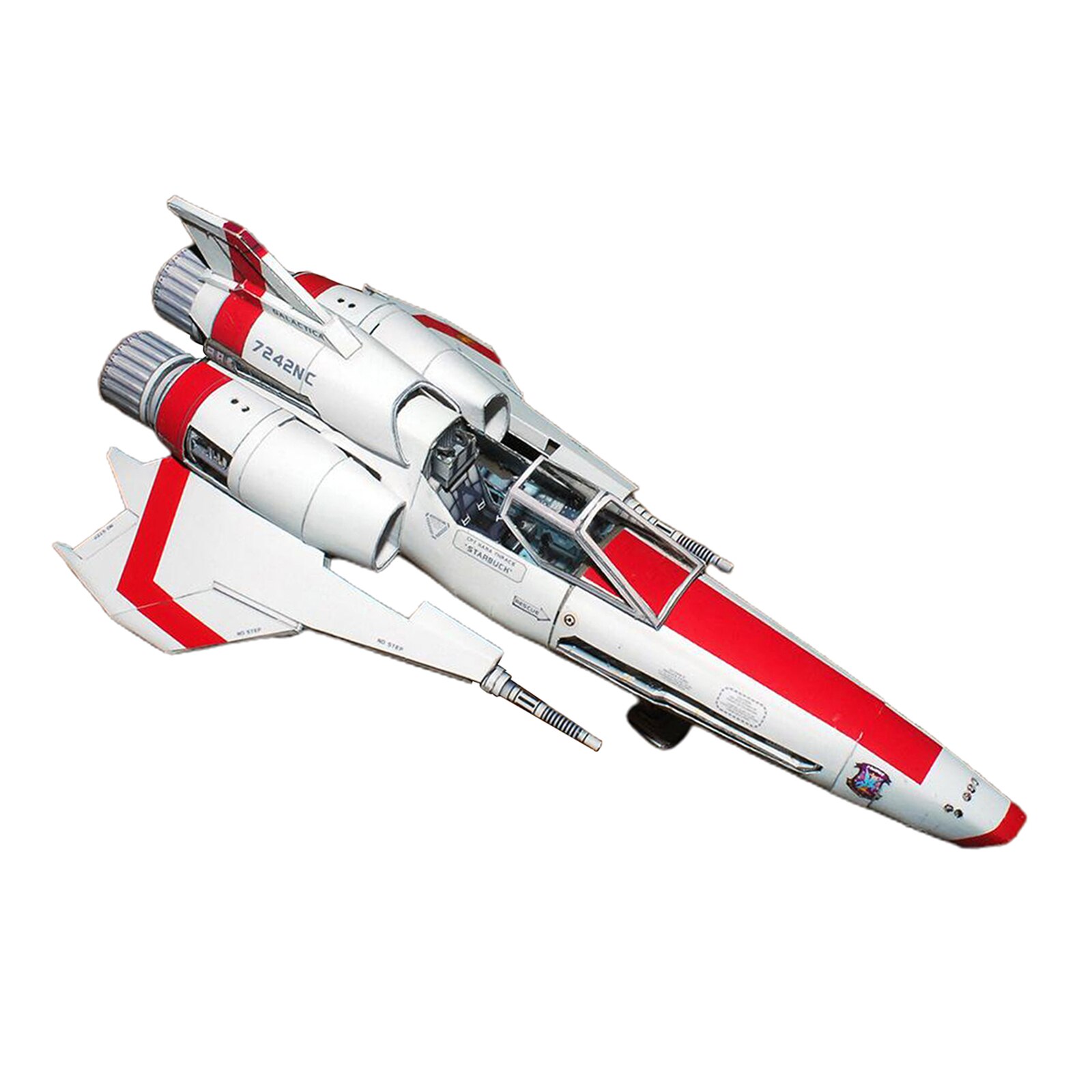 Battlestar Galactica s 2 Mk2 Papier Modell DIY Handgemachte Spielzeug Garage Bausatz Papier Handwerk Hause Schreibtisch Dekoration