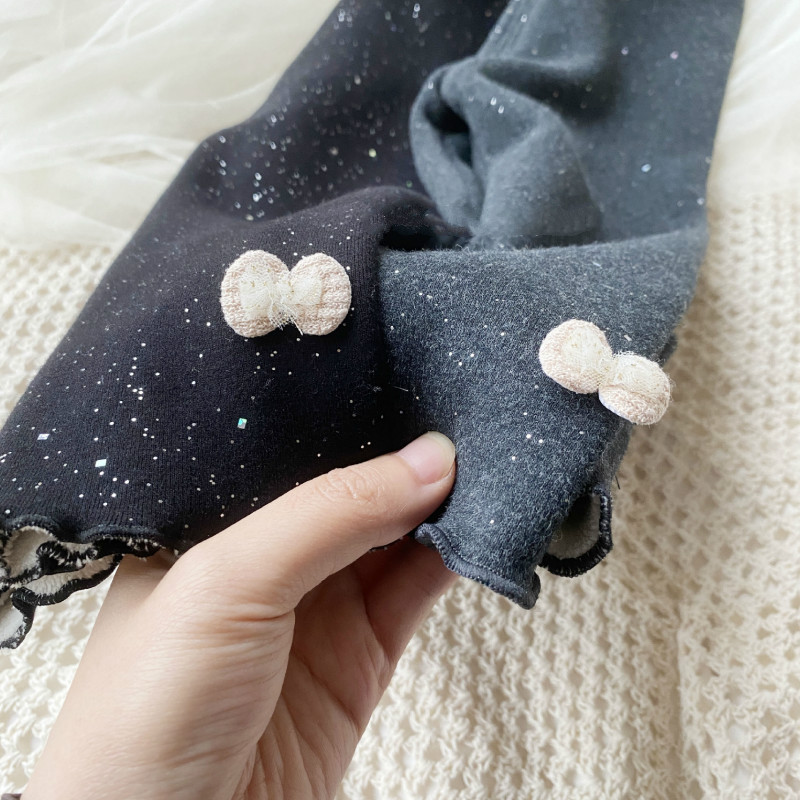 Autunno inverno nuovi pantaloni per bambina pantaloni in Cashmere di cotone per bambini Leggings per ragazze più vestiti per bambini in velluto