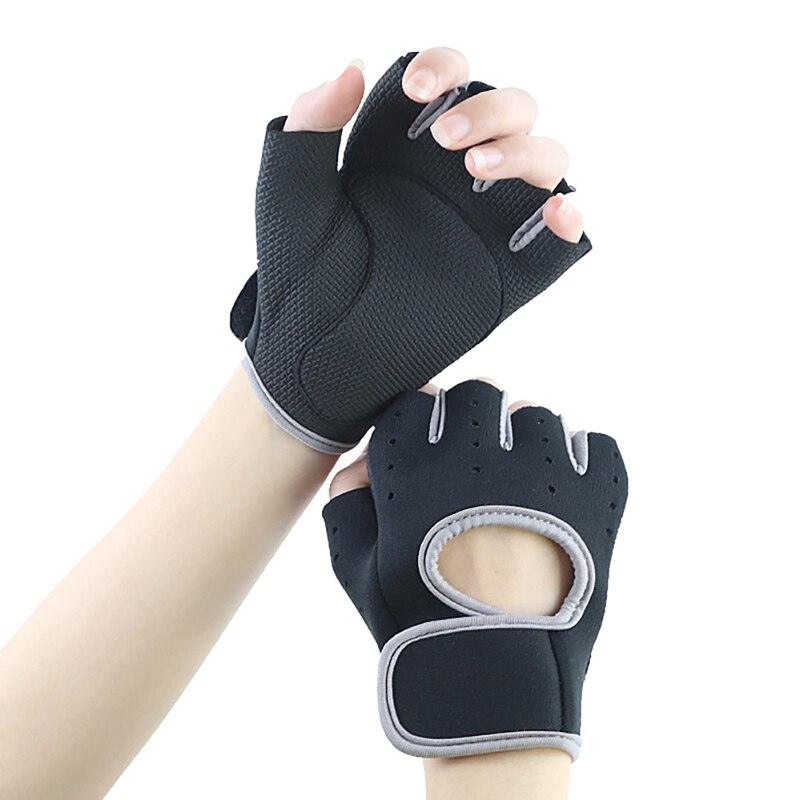 Breathable Men Women Fitness Gloves Gym Weightlifting Gloves Bodybuilding Training Gloves Non-slip Half Finger Gloves