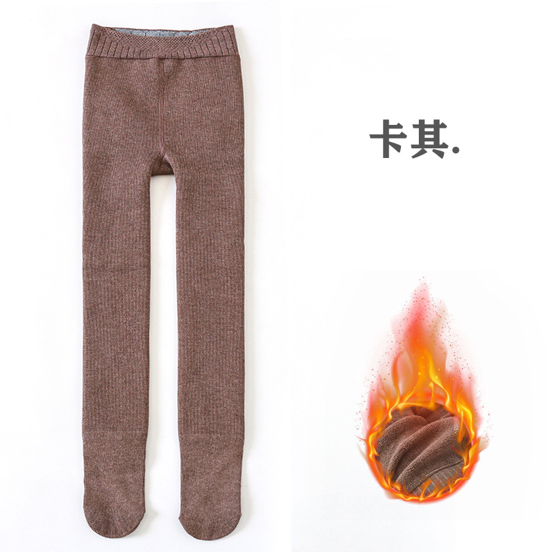 3-12 jahre Neue Ziege Kuchen Vlies Verdickt Mädchen der Gamaschen Zu Halten Warme Winter Baby Socken Doppel böGen Baby Strumpfhosen: khika / XL(120-130 CM)