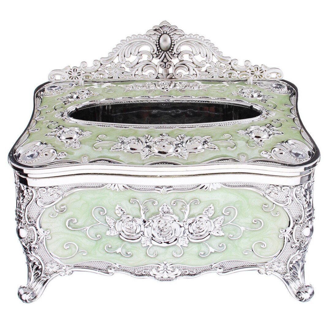 Gouden tissueboxhoes, universele chique servethouder, hotel, woonaccessoires, organizer: Groente