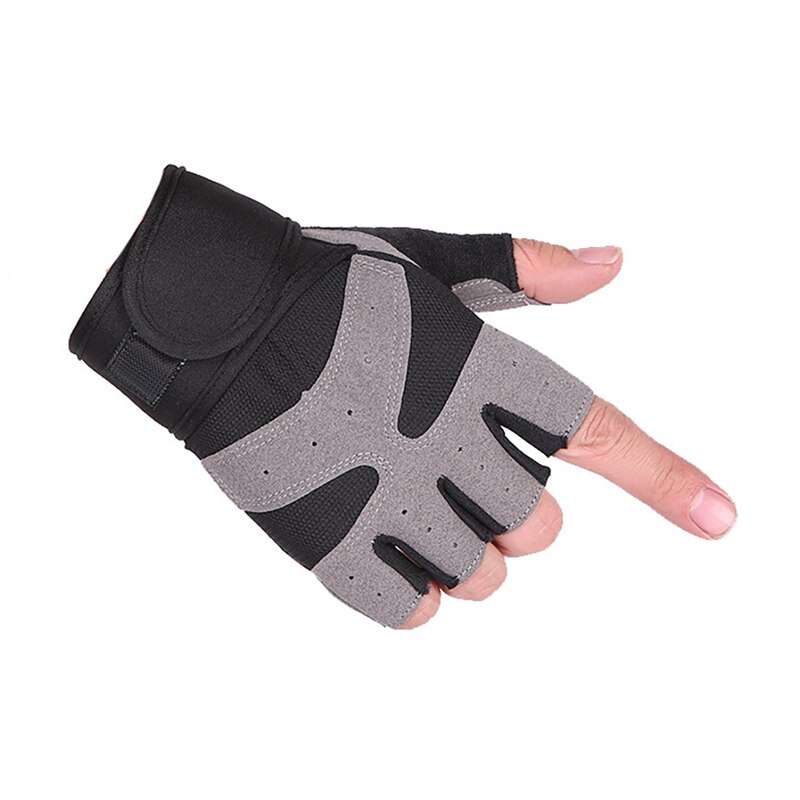 Gym Handschoenen Fitness Gewichtheffen Handschoenen Body Building Training Sport Oefening Sport Workout Handschoen voor Mannen Vrouwen: B / L