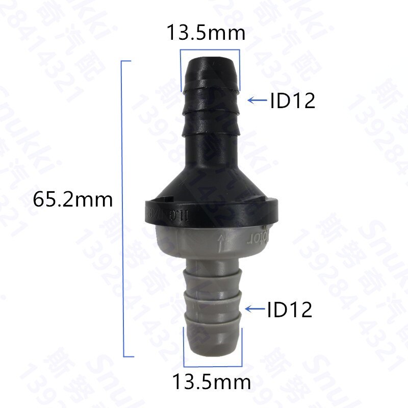 ID12 plastic one-way valve non-return valve one way valve air pump vacuum check valve 1pc a lot